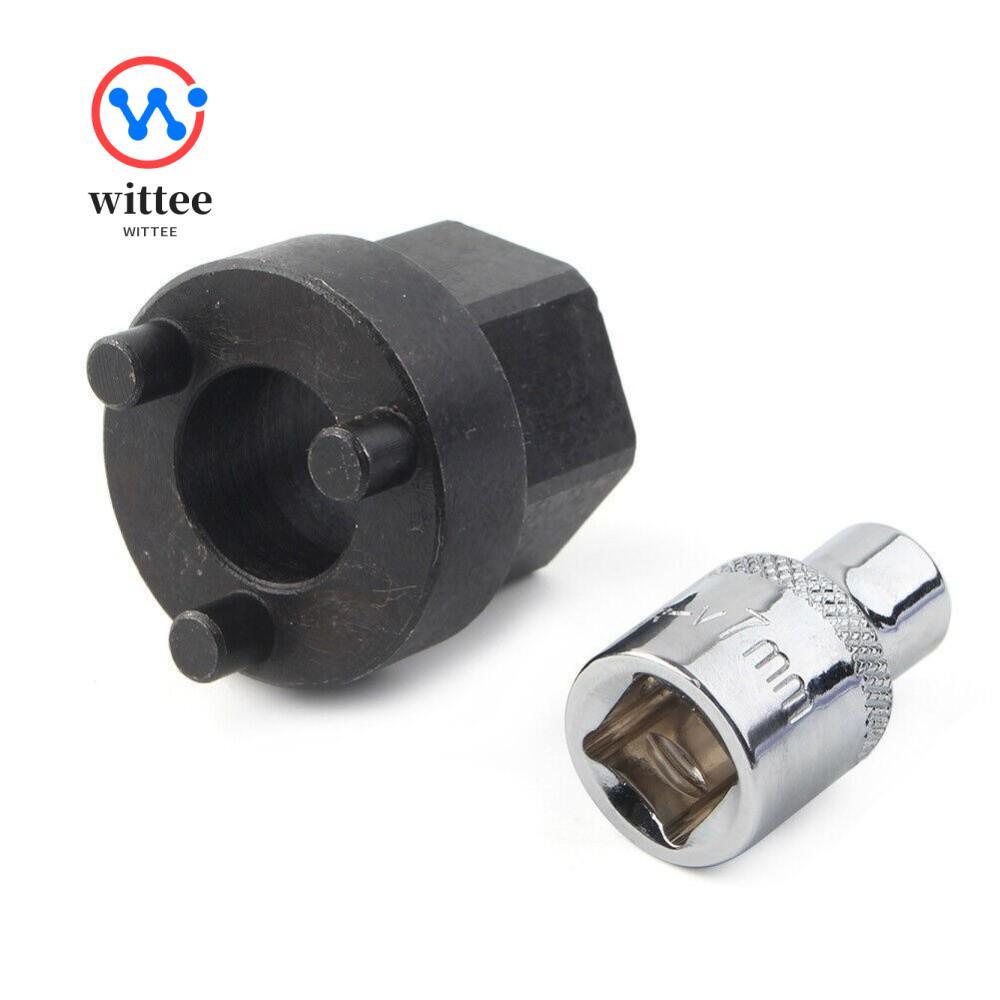 WITEE A/C คอมเพรสเซอร์คลัทช์ Hub Remover เครื่องมือ, 7 มม. 6 จุดซ็อกเก็ต Black & Sliver คอมเพรสเซอร์