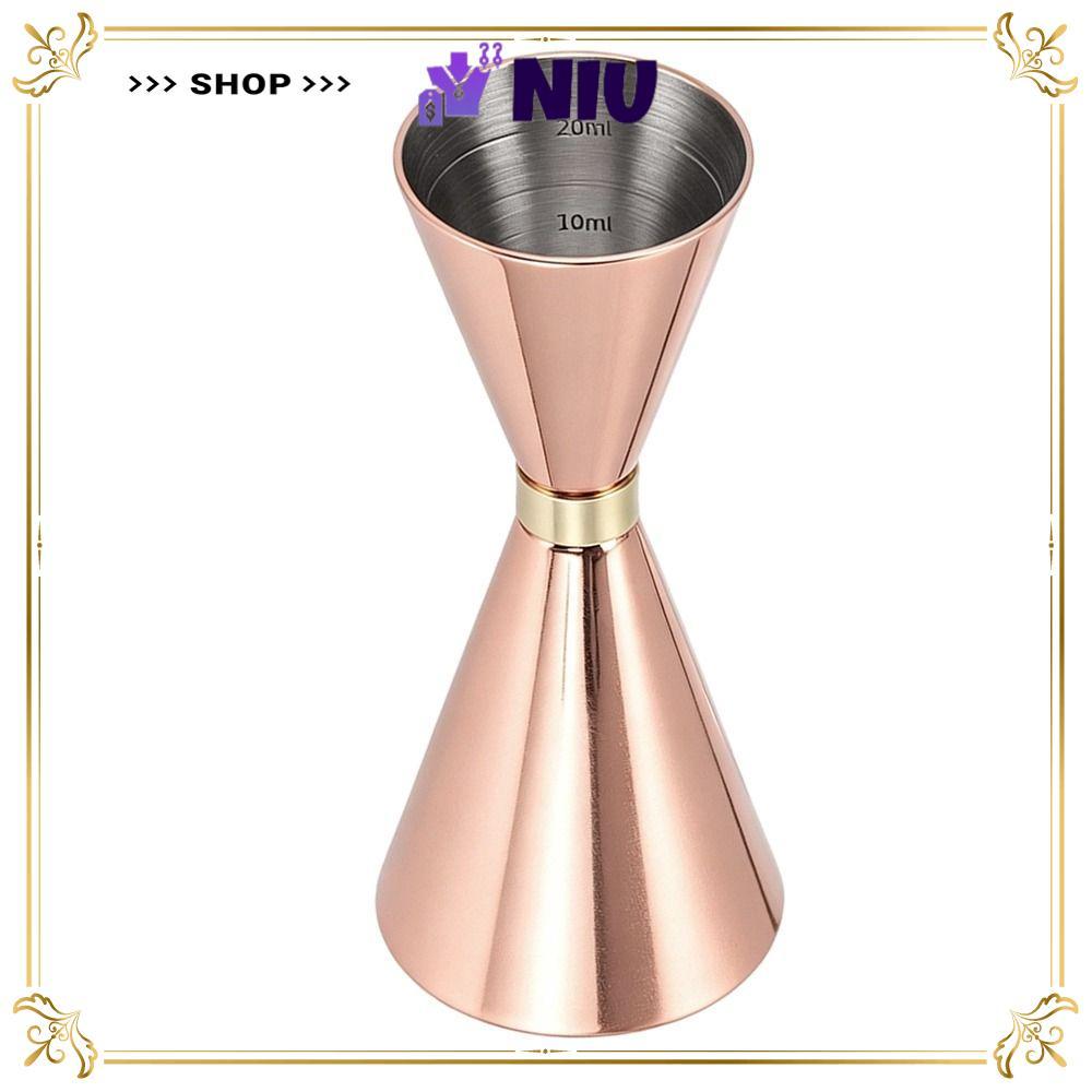 NIU วัด Jigger การวัดภายในสแตนเลส Double Cocktail Jigger, Elegant Bartending Jigger Bar