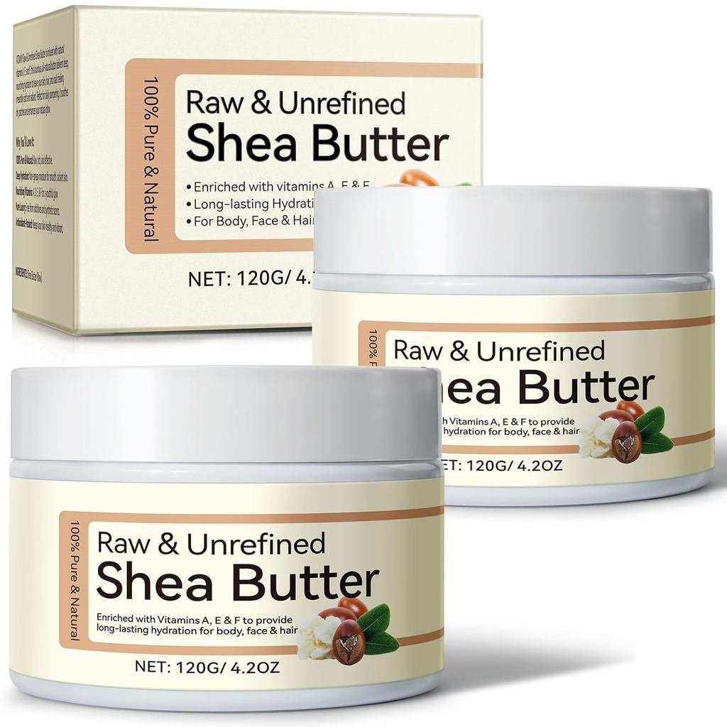 Daiasns Shea Butter Raw Organic, Pure & Natural Raw Unrefined Shea Butter for Body, Face & Hair - คร