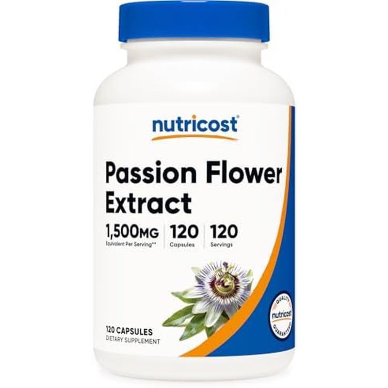 Nutricot Passion Flower Extract 120 แคปซูลสําหรับ 120 เสิร์ฟต่อขวด