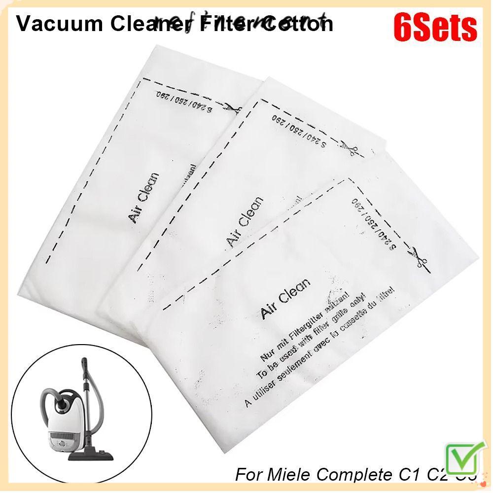REFINEMENT 6 ชุดผ้าฝ้ายกรอง,ท่อไอเสีย Air Clean เครื่องดูดฝุ่นกรอง,ทนทานแพ็คเครื่องใช้ในบ้านอะไหล่สํ