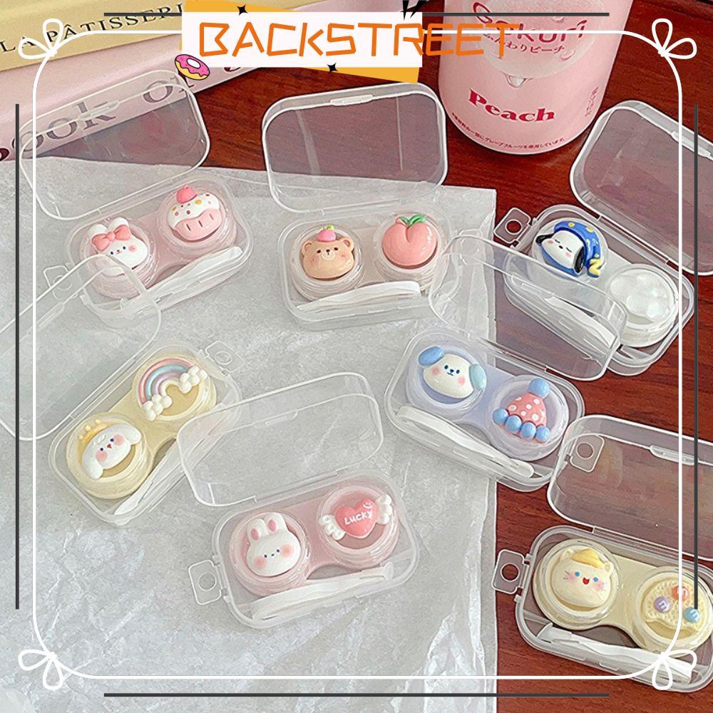 BACKSTAGEREET คอนแทคเลนส์, Animal Lightweight Contact Lens Storage Box, Portable Mini Cute Lens Nurs