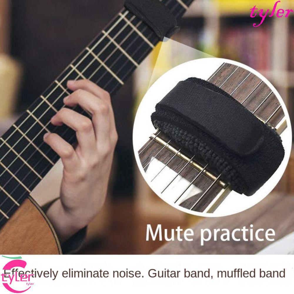 TYLER กีต้าร์ Soundproofing เทป,ติดตั้งง่ายกําจัดเสียงรบกวน Fret Wrap, Plush Guard String เสือดาวพิม