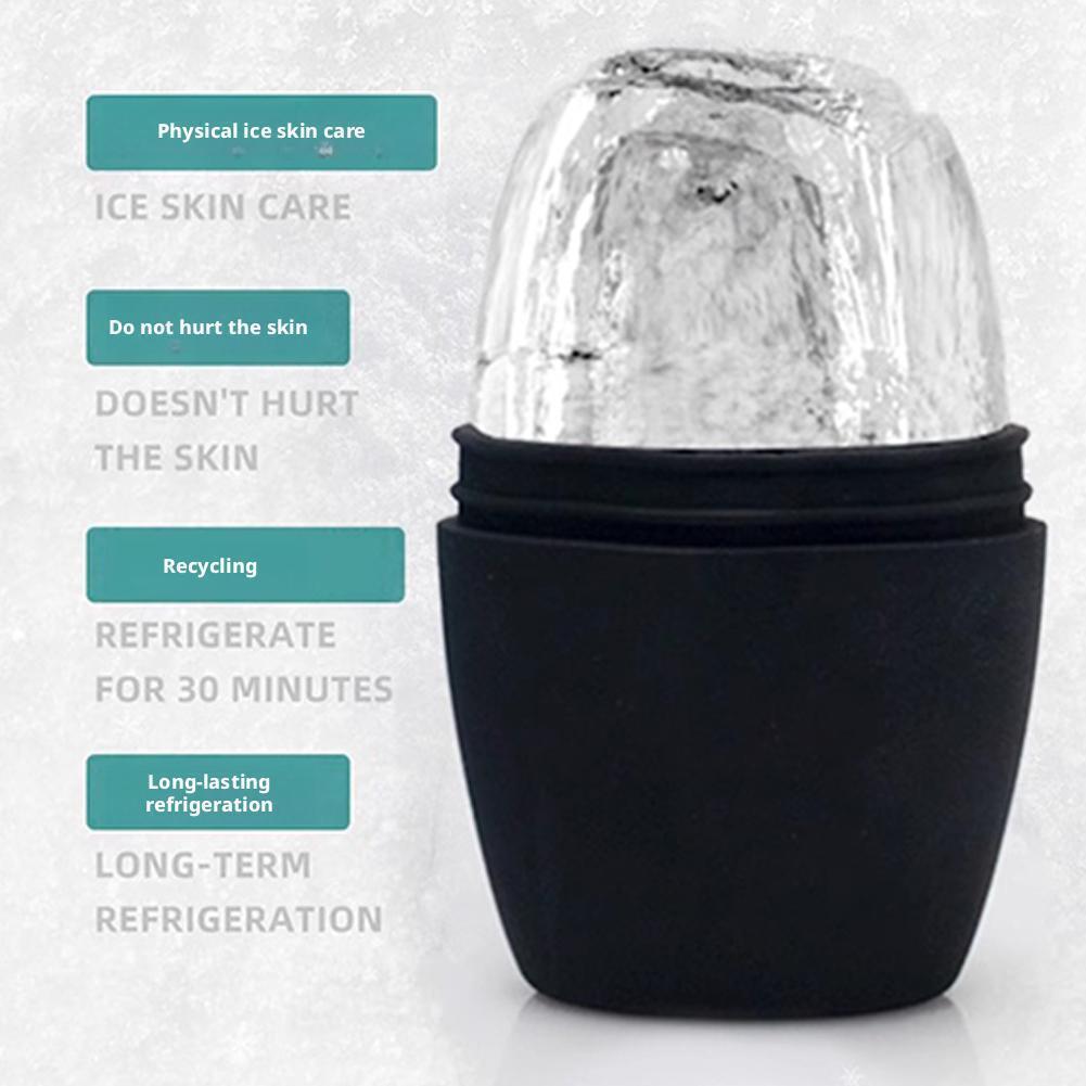 ซิลิโคนน้ําแข็ง Moulds นวดน้ําแข็งประคบ Cooling Face Care O0a5