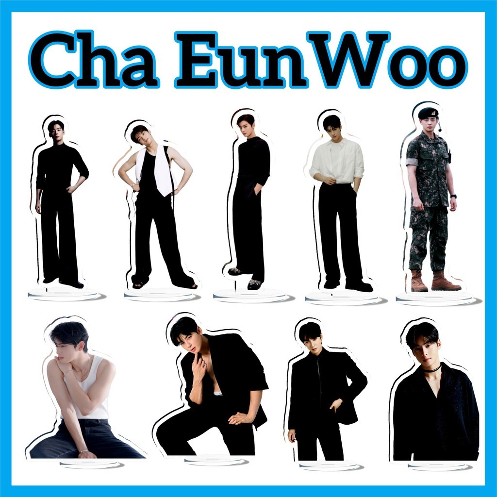 Cha EunWoo Cha EunWoo ขาตั้งอะคริลิคการ์ตูนขาตั้งอะคริลิคเดสก์ท็อปตกแต่ง Star วัสดุสินค้า