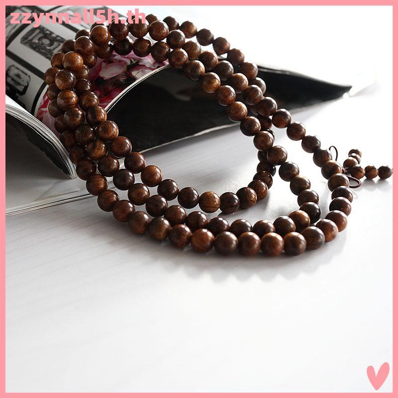 Zzynnall5h Fragrant Bla rosewood108 8MM ลูกปัดสวดมนต์ Mala Nelace/สร้อยข้อมือ .