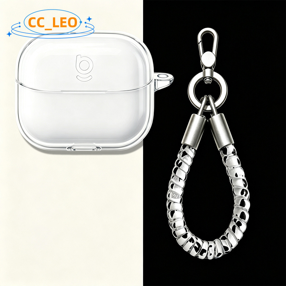 Suitable for Baseus Bass BP1 Ultra Case Transparent Soft Case with Elastic Lanyard Baseus Bass BP1 N