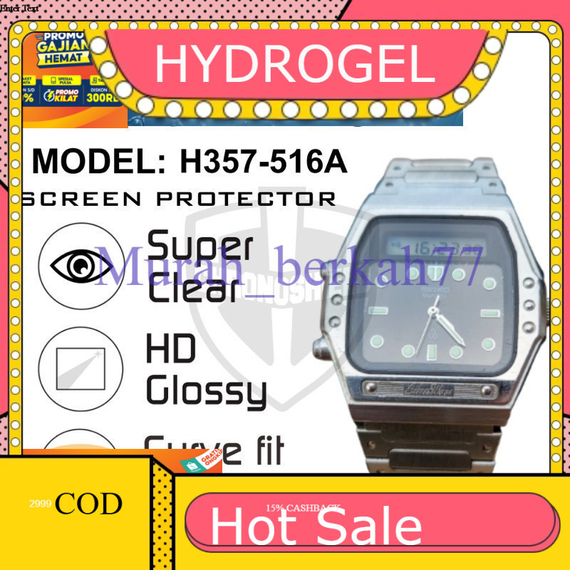 ANTI-SCRATCH HYDROGEL นาฬิกาป้องกันรอยขีดข่วน SEIKO VINTAGE H357 H357-516A ไฮโดรเจล
