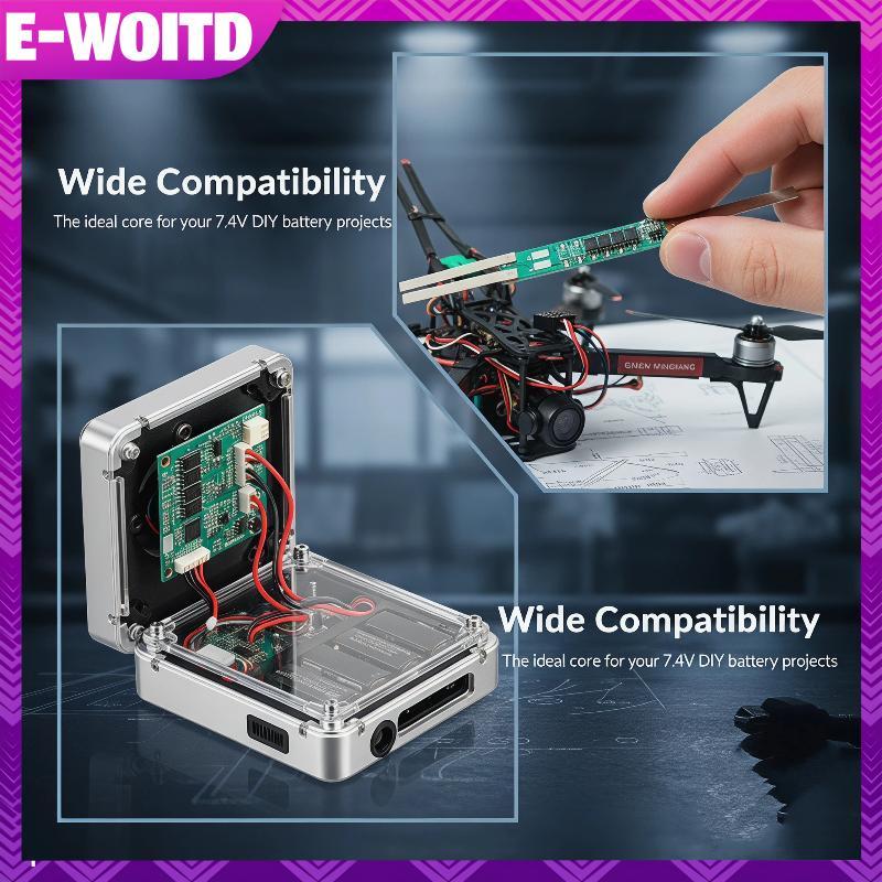 E-WIOTD 18650 BMS แผ่นป้องกัน 2S 7.4V พร้อมการกําหนดค่าแอมป์หลายตัวสําหรับ Smart Home Gadgets E-WIOT