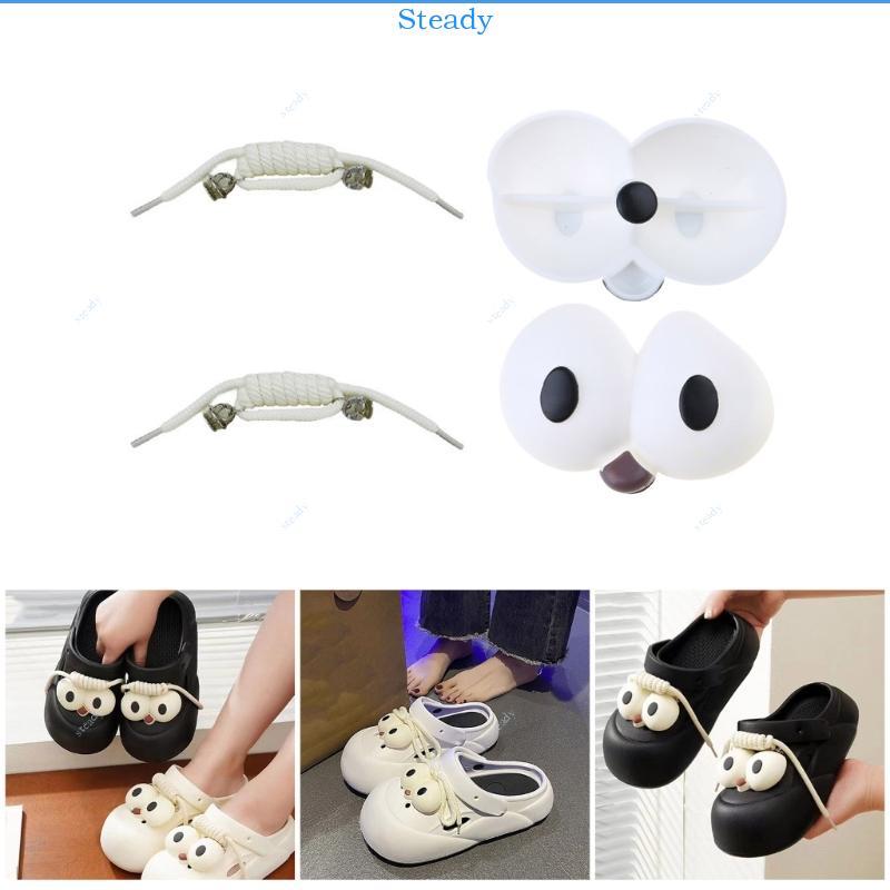 Steady 1 ชุด 1 คู่รองเท้าจี้ที่ไม่ซ้ํากันรองเท้า Charm รองเท้าแฟชั่น Embellishments จี้รองเท้า Elega