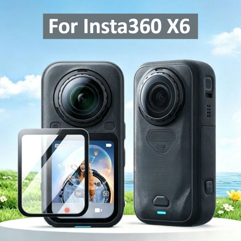 สําหรับ Insta360 X6 X5 3D หน้าจอโค้ง Protector สําหรับ Insta 360 X5 Insta360X6 นุ่ม PMMA กล้องป้องกั