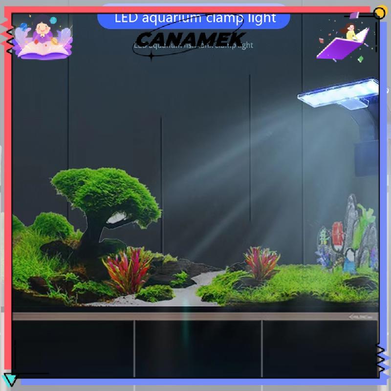 [CANAMEK] ใหม่ LED โคมไฟตู้ปลากันน้ําสําหรับถังปลาพืชน้ํา Grow Clip-On Lighting Light สต็อกใหม่