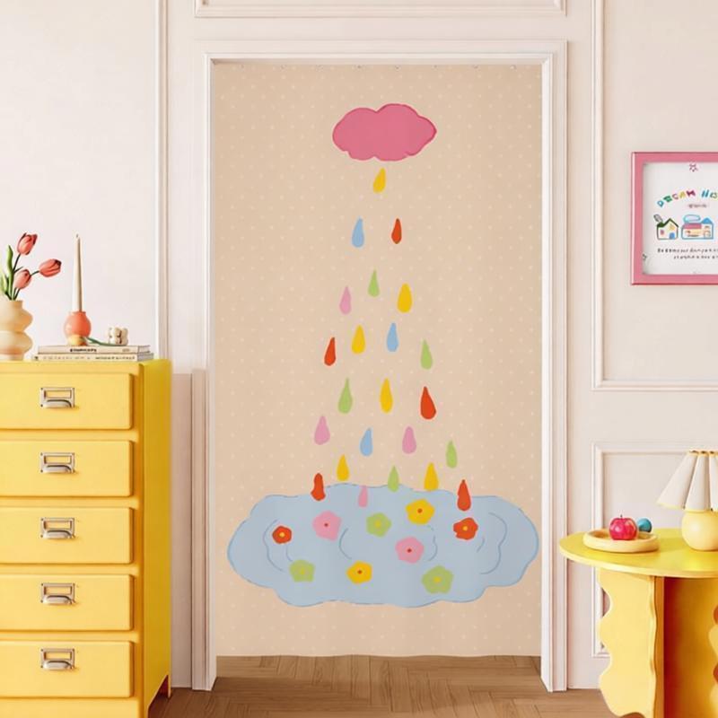 Simple Korean Household Door Curtain Living Room Away Partition Curtain Bedroom Room Shelter Curtain