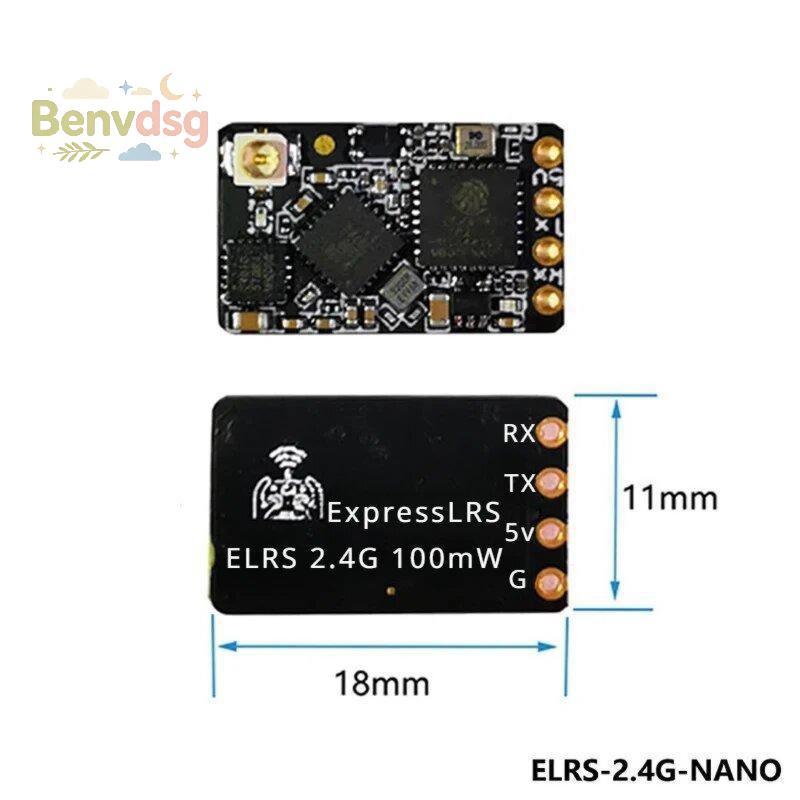 [Benvdsg-t] ELRS 2.4G Nano Micro Receiver อัตรารีเฟรชสูงโมดูลสัญญาณขนาดเล็กสําหรับ FPV Cinewhoop ยิง