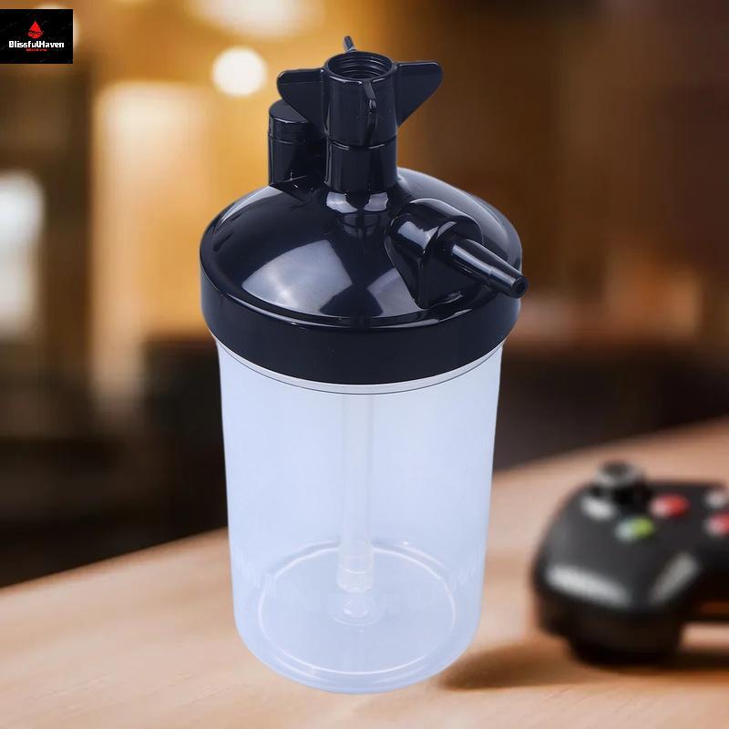 Oxygen Concentrator Humidifier Bubbler ขวดความชื้นสําหรับออกซิเจน Concentrator พร้อมท่อเชื่อมต่อข้อศ