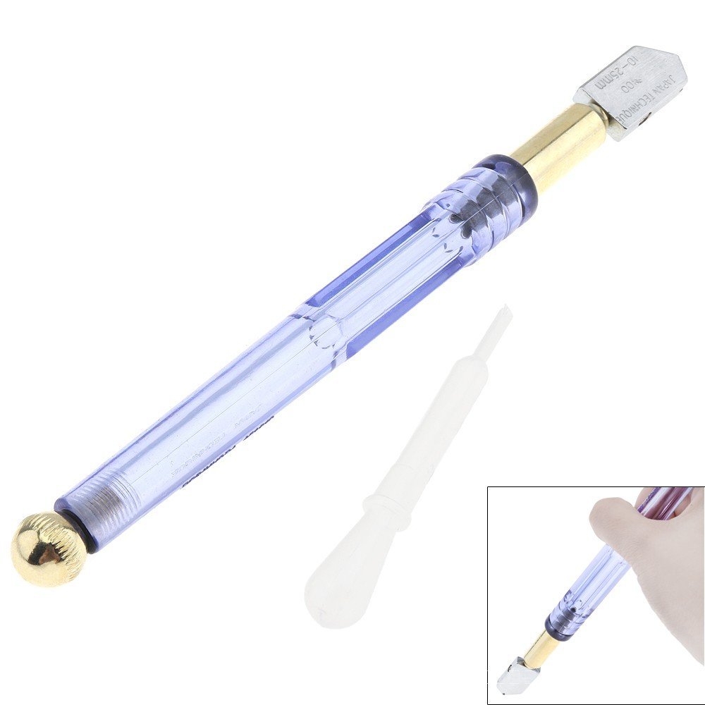 10-25mm Diamond Glass Cutter Bundle Roller Pencil Oil Feed Carbide Tip Glass Ceramic Cutting Tool
