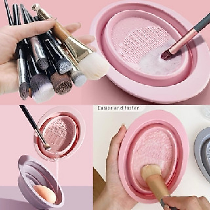 INSTANT DENPASAR YTA Make Up Brush Cleaner Make Up Brush Cleaner Make Up Cleaner Bowl Make Up Brush 