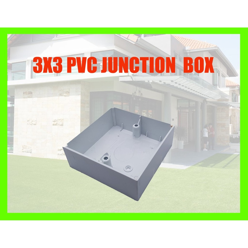 3X3 SINGLE BASE PVC JUNCTION SWITCH BOX WALL PLUG BOX JUNCTION BOX