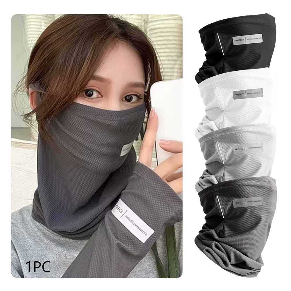 ผ้าบัฟกันแดด ป้องกันรังสี UV กันฝุ่น ระบายอากาศดี ผ้านุ่มลื่น มีรูคล้องหู ใส่กลางแจ้งได้ทุกวัน