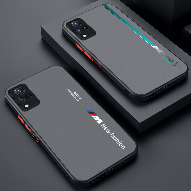 เหมาะสําหรับ vivoS9 เคสโทรศัพท์กันกระแทกผิวรู้สึก vivoS9e Contrast Color Matte Anti-Fingerprint vivo