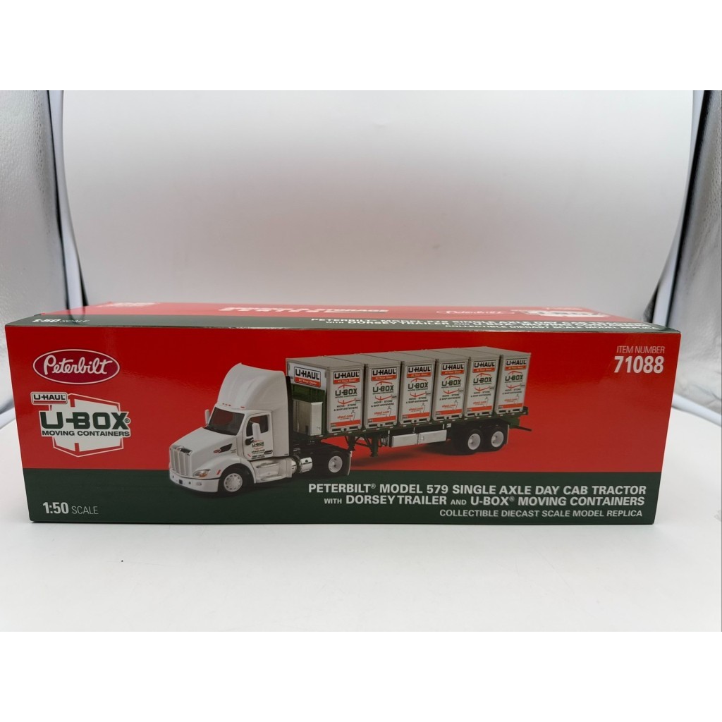 [คลังสินค้าพร้อม] Peter Bill 71088 579 U-HAUL Truck Collection Alloy Model Tractor 1: 50