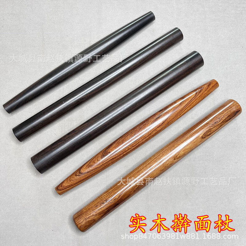 Red Treasure Rolling Pin Chicken Wing Wood Hand Rolling Pin Ebony Dumpling Skin Noodle Pin am8.30