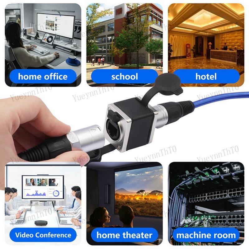 {yueynntht}RJ45 Feedthrough Coupler RJ45 Network Female Straight Coupler Network Connector