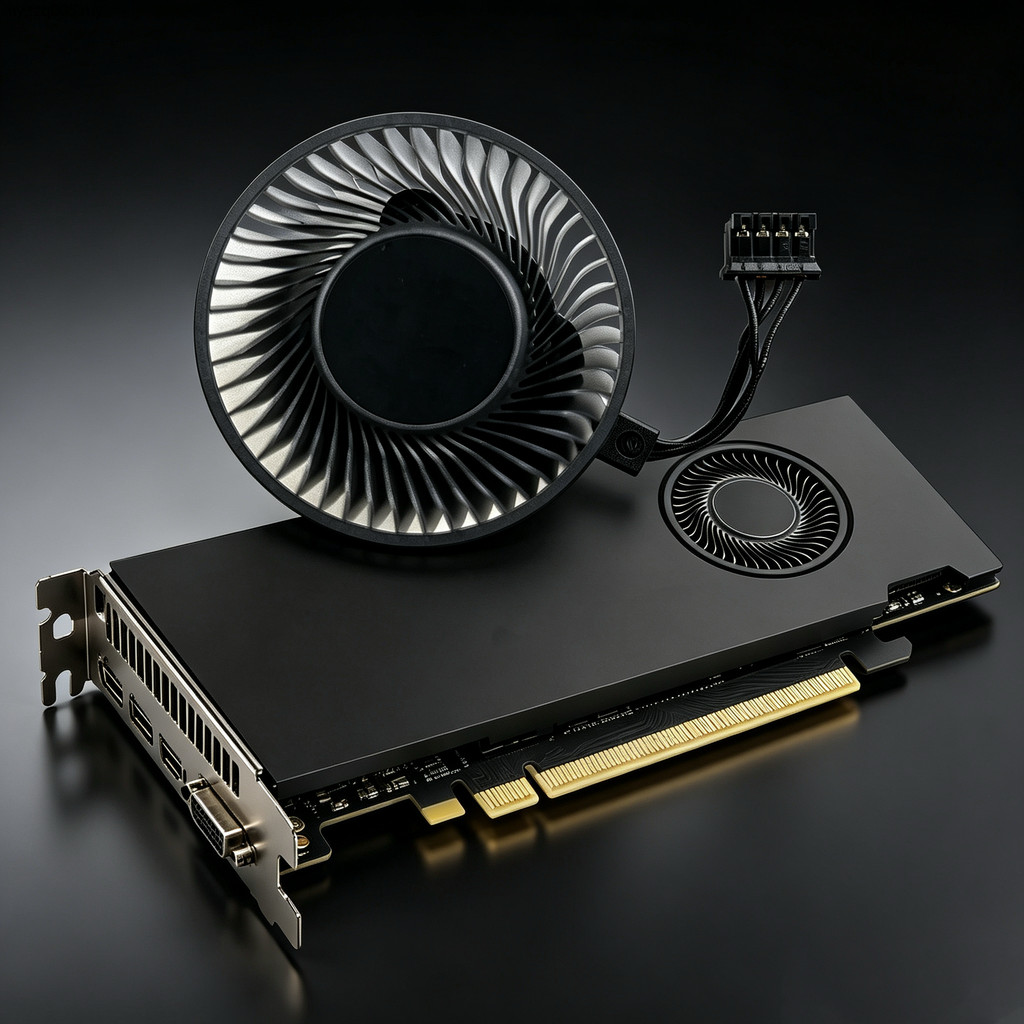เหมาะสําหรับ PNY NVIDIA RTX A2000 12GB กราฟิกการ์ดพัดลมเทอร์โบ BAPC0420R2U-001