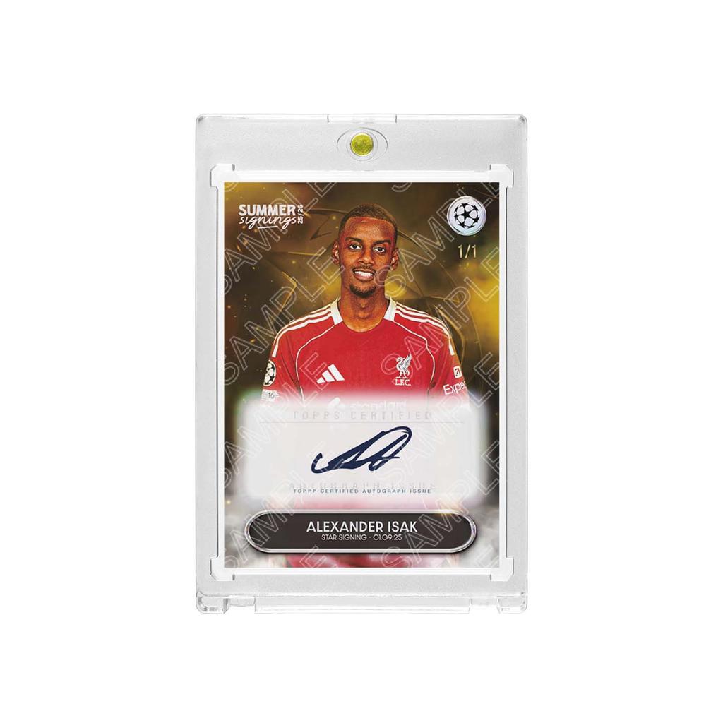 [เศษอิฐ] 2026SIG Style Star Card Liverpool Isak Merchanted Collection ป้ายพิมพ์โฮมเมด