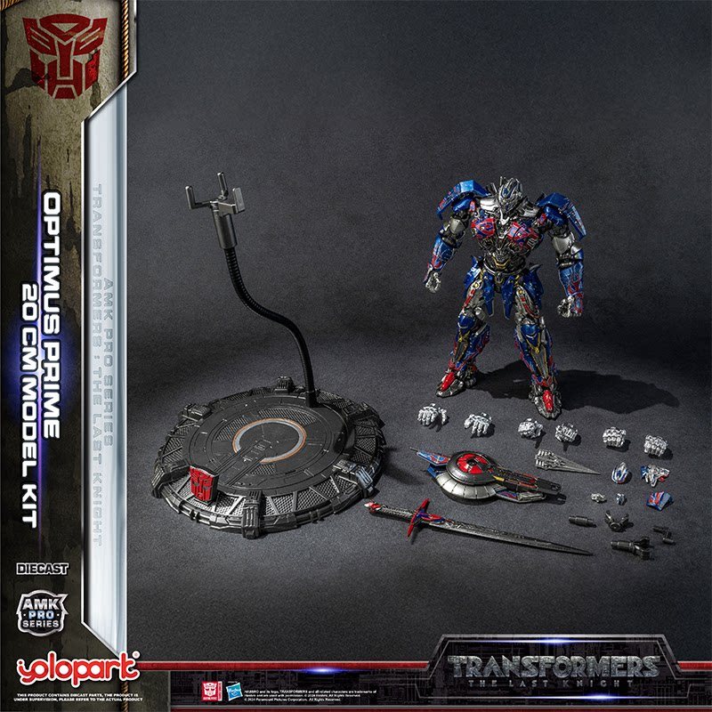 YOLOPARK AMK PRO Transformers 5 Knight คอลัมน์ Optimus คอลัมน์ประกอบรูป Pre-Assembly Movable รุ่น