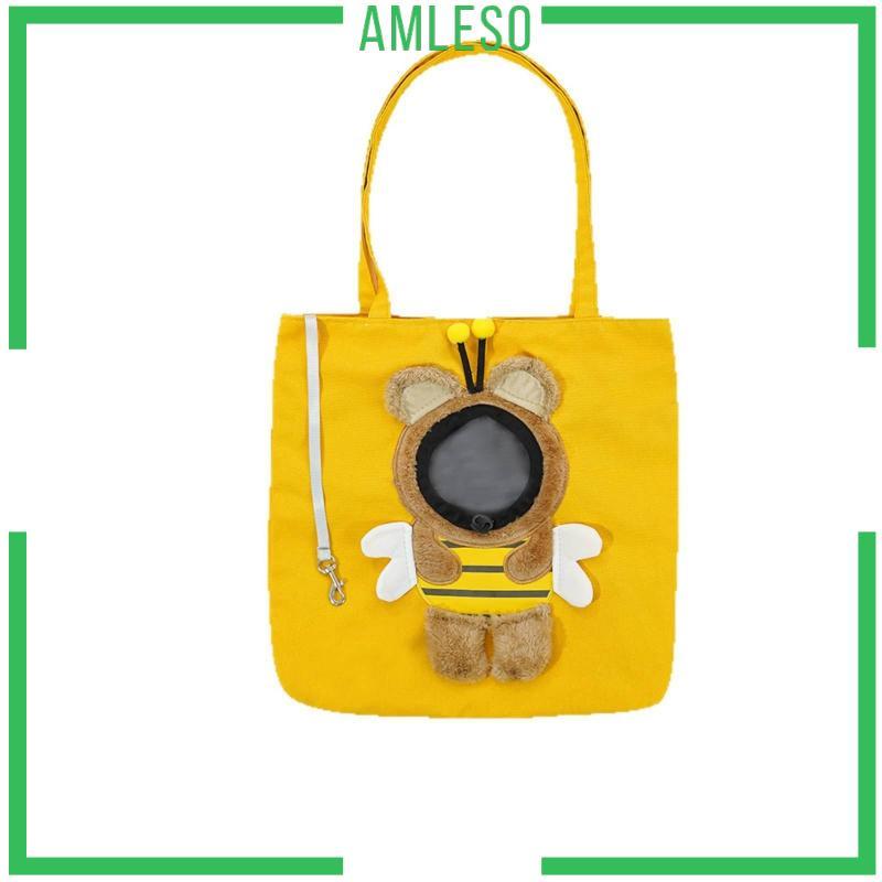 [Amleso] Head out Pet Tote Bag Portable Small Pet Carrying Tote S