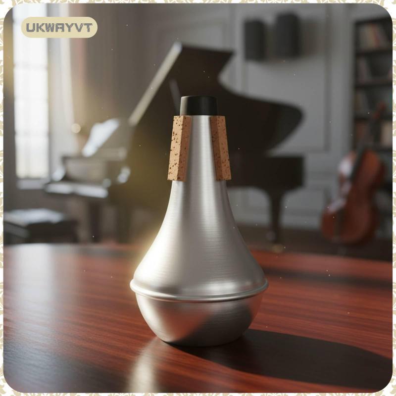 [ukwryvt] Trumpet Practice Mute Cork Pads ทรัมเป็ตอลูมิเนียมปิดเสียงสําหรับอพาร์ทเมนท์, Offstage War
