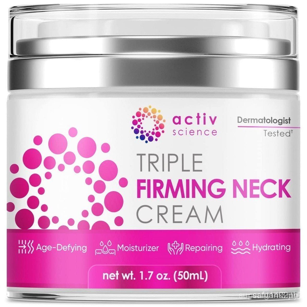 ACTIVSCIENCE Neck Firming Cream - มอยเจอร์ไรเซอร์บํารุงผิวหน้าต่อต้านวัยจากธรรมชาติพร้อมคอลลาเจนและก