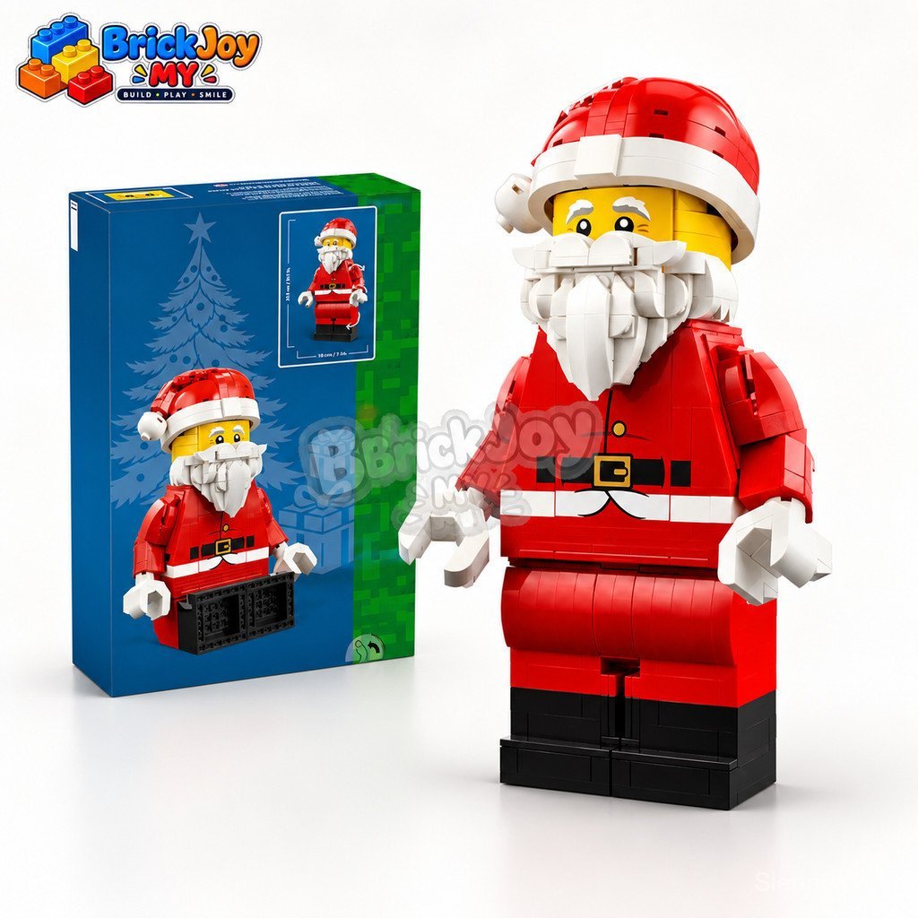 พร้อมส่ง 40820 ชุดบล็อกตัวต่อ Santa Minifigure, โมเดลตกแต่งคริสต์มาส DIY, อิฐของเล่น, ของขวัญสําหรับ