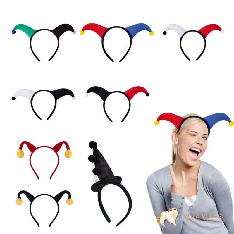 WOW 1 ชุด Clown เครื่องแต่งกายอุปกรณ์เสริม Headbands และจมูกชุดคอสเพลย์ Headpieces สวมใส่สบาย Headwe