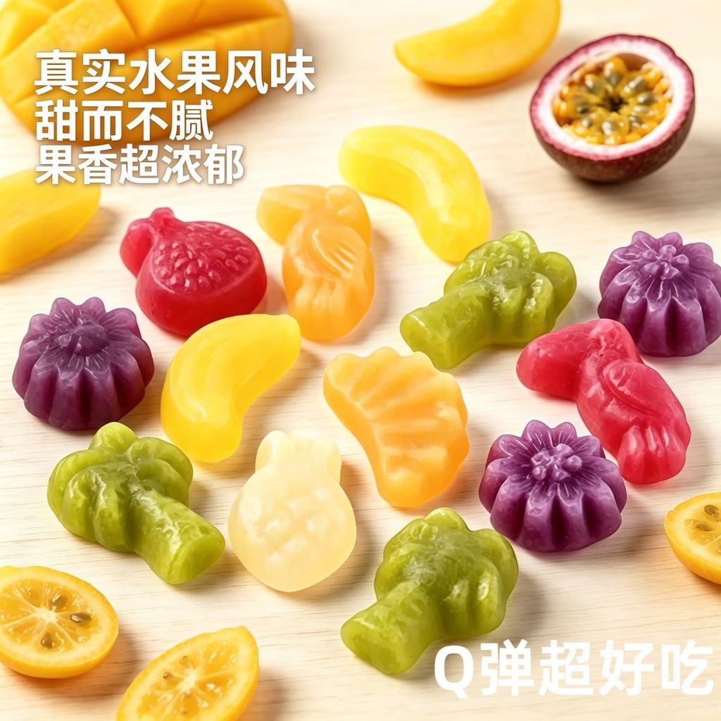 Ba Gummy Candy haribo นําเข้า Gummy Candy ผสม Tropical Rui ของว่างผลไม้เยอรมัน Ha Gummy Candy