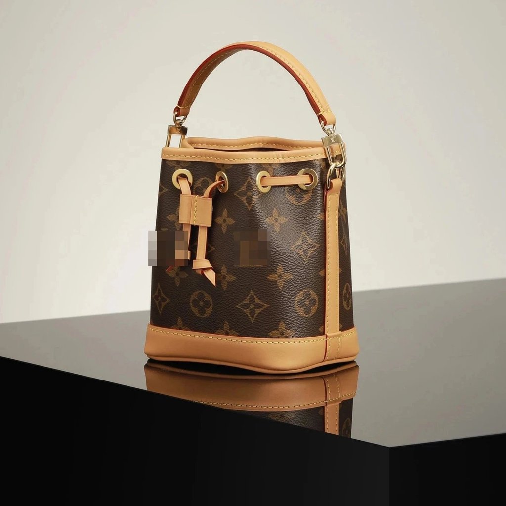Lucky Bag Bag Noe V Home Drawstring Cowhide Mini L Home Handbag Female Bag Shoulder Strap Adjustable