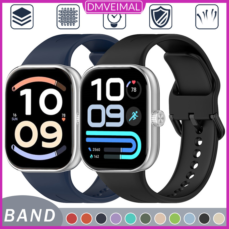 สายซิลิโคน for Redmi Watch 6 6 Active/Lite/5 4/Mi Band 10 9 8 Pro