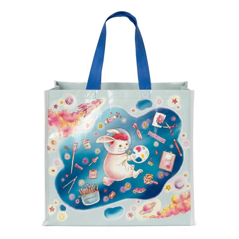 กระเป๋า PP Woven Shopping Bag ลาย Rabbit ขนาด 40x20x35 ซม.