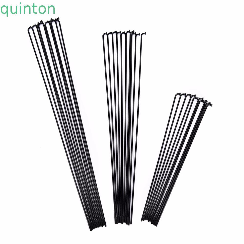 QUITON Cycle Spokes 700C ล้อจักรยานเสือหมอบยืดหยุ่น 27.5 นิ้วสีดําจักรยานเสือภูเขาสแตนเลส