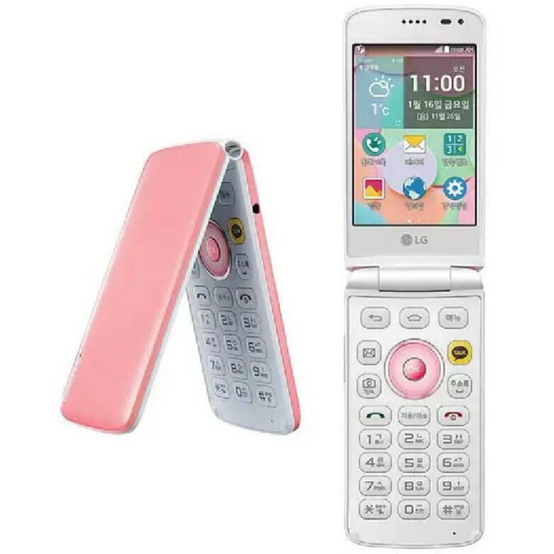 ไอศกรีม LG สมาร์ท F440 Flip F440L 4G LTE 8GB ROM สมาร์ทโฟน V9C2