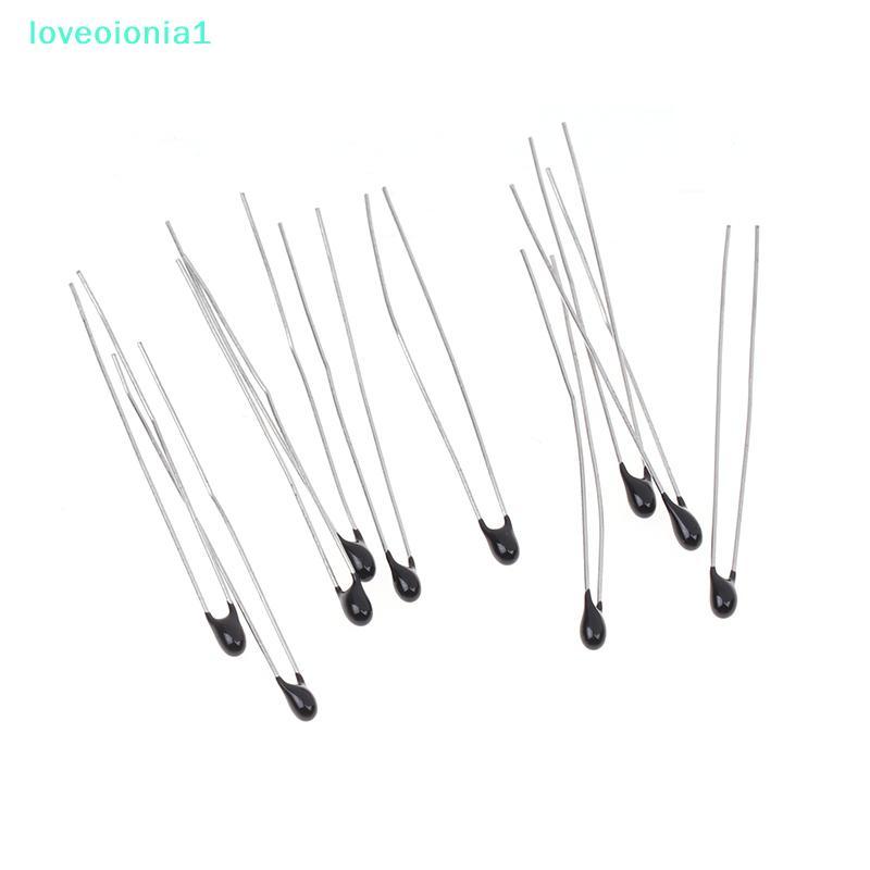 loveoionia1 10 ชิ้นเทอร์มิสเตอร์ B3435 NTC-MF52-103F 10K 1% เซ็นเซอร์อุณหภูมิตัวต้านทานความร้อน NTC 