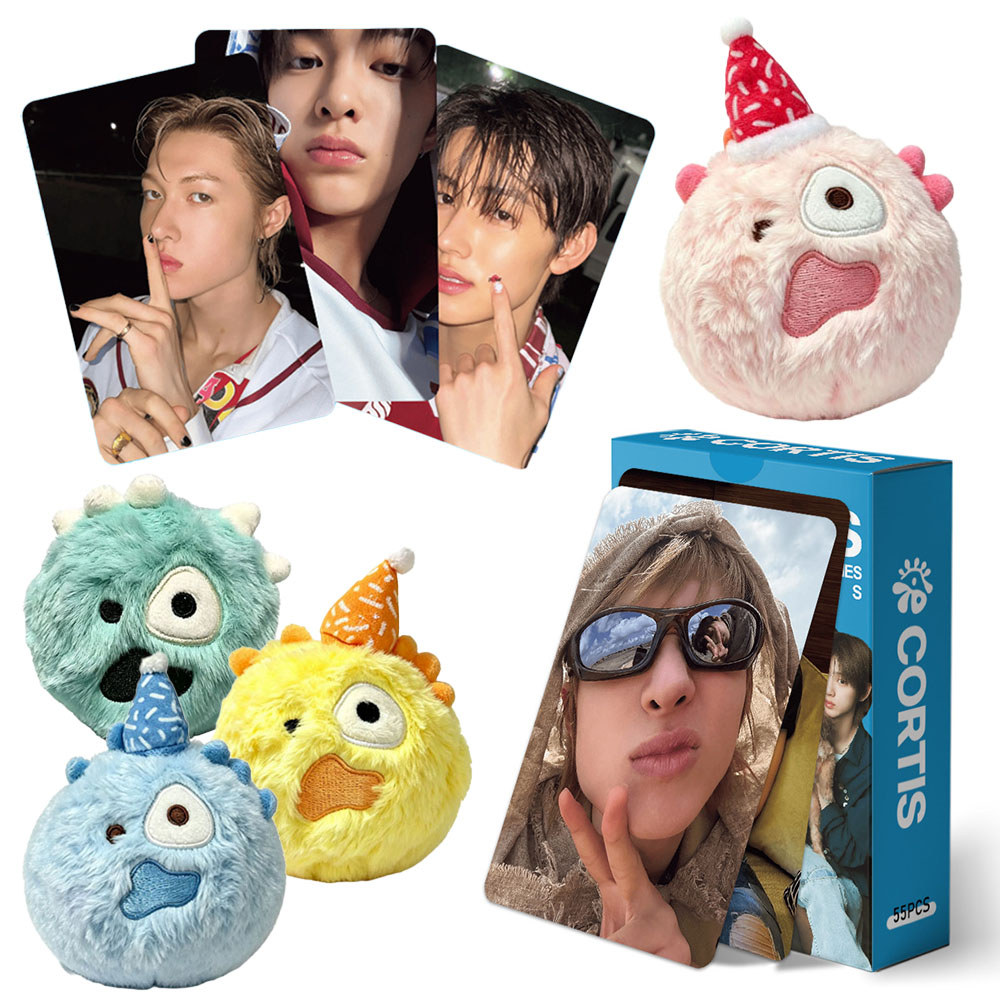 55PCS CORTIS Lomocard Photo Card JUHOON MARTIN Cortis Ball ตุ๊กตาตุ๊กตาตุ๊กตาพวงกุญแจ