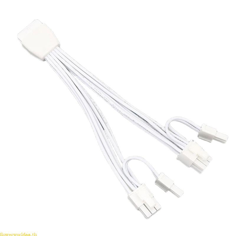 Flowerworldaa PCIe5 0 12VHPWR สาย GPU 2x8PIN ถึง 16PIN GPU สายไฟสําหรับกราฟิกที่ทันสมัย