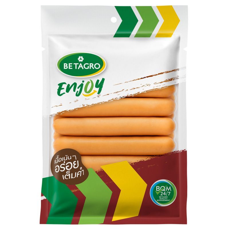 เบทาโกรไส้กรอกเวียนนาหนังบางกรอบ 500กรัม Betagro Vienna Crispy Sausage 500g.