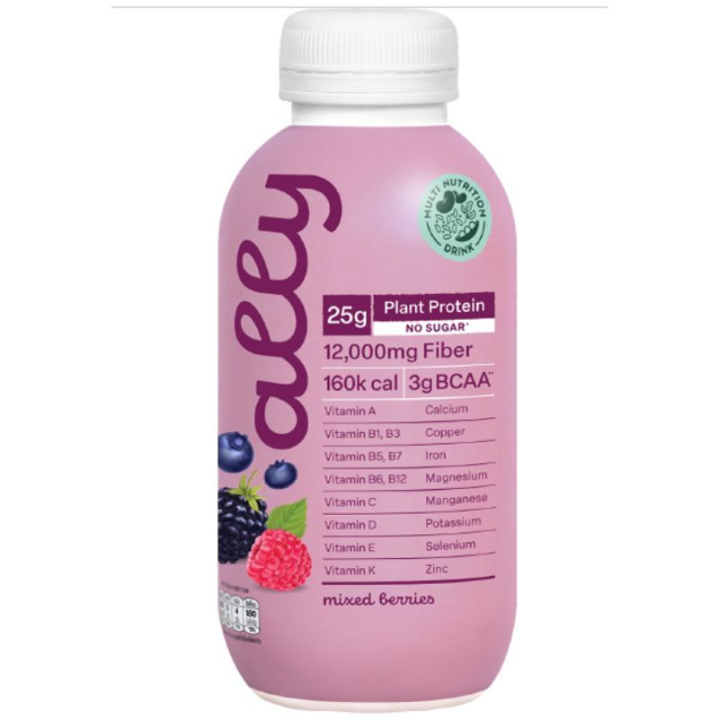 ออลลี่เครื่องดื่มโปรตีนจากพืชรสมิกซ์เบอร์รี่ 350มล. Ally Plantbase Protein Mix Berry Flavour 350ml.