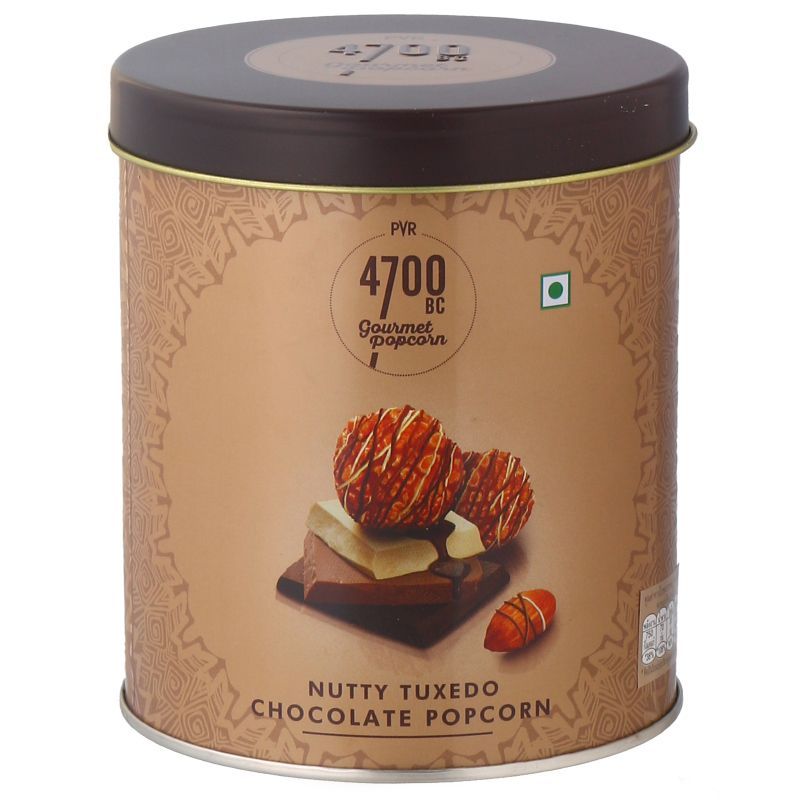 4700บีซีกูร์เมต์ป๊อบคอร์นนัตตี้ทักซิโด้ช็อกโกแลต 150กรัม 4700BC Gourmet Popcorn Nutty Tuxedo Chocola
