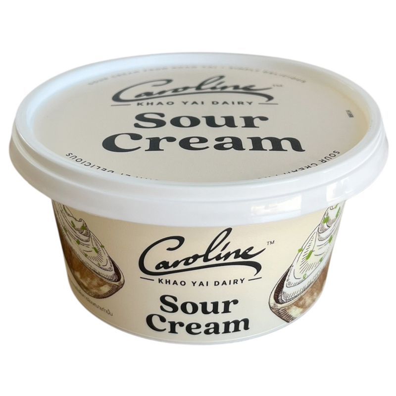 คาโรไลน์ครีมเปรี้ยว 150กรัม Caroline Sour Cream 150g.