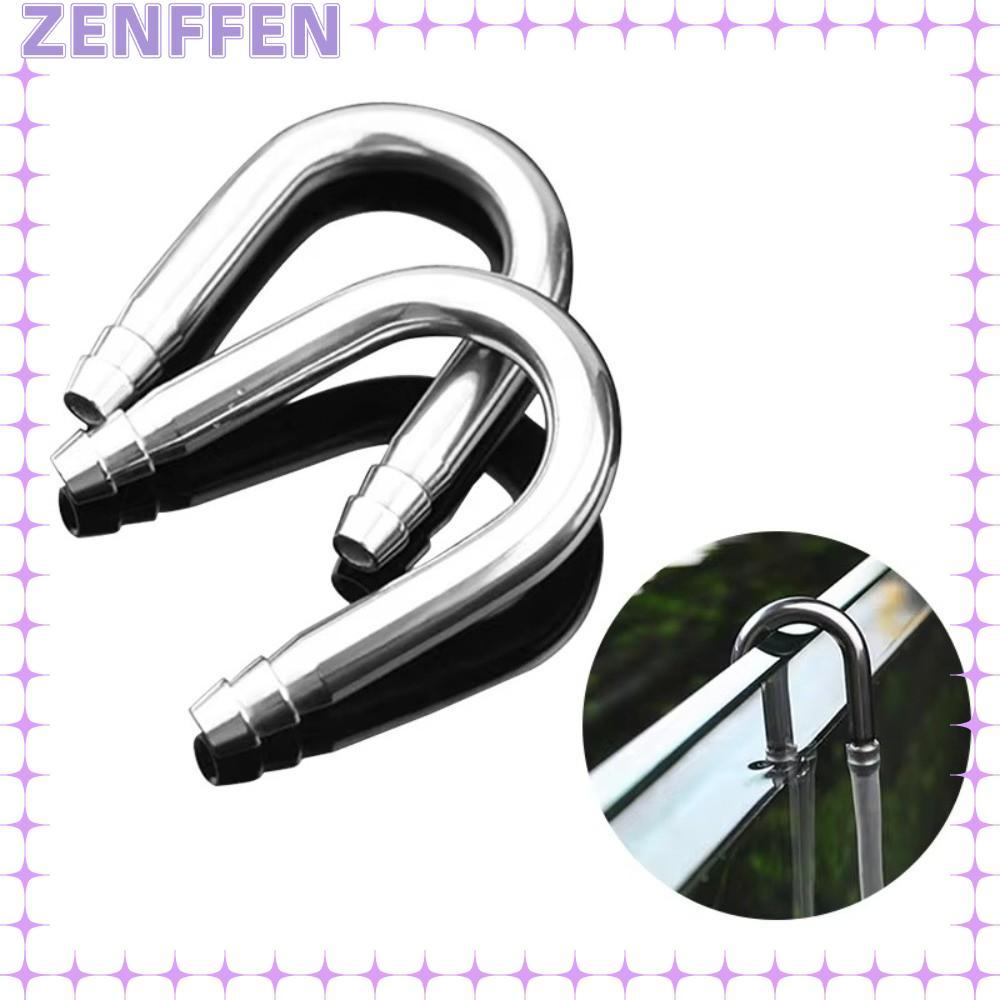 ZENFFENBC Air Tube Connector, Rustproof U Shape Aquarium Airline Connector, สแตนเลส Diffuser ใช้งานร