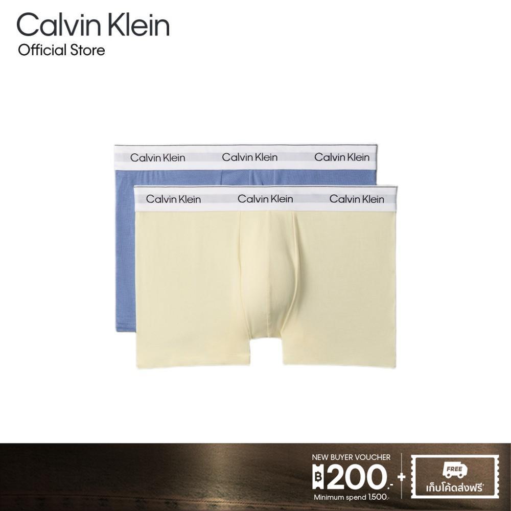 CALVIN KLEIN กางเกงในผู้ชายแพ็ค 2 ชิ้น Icon Cotton Stretch ทรง Trunk รุ่น NB4391 3YX-สี MultiColor